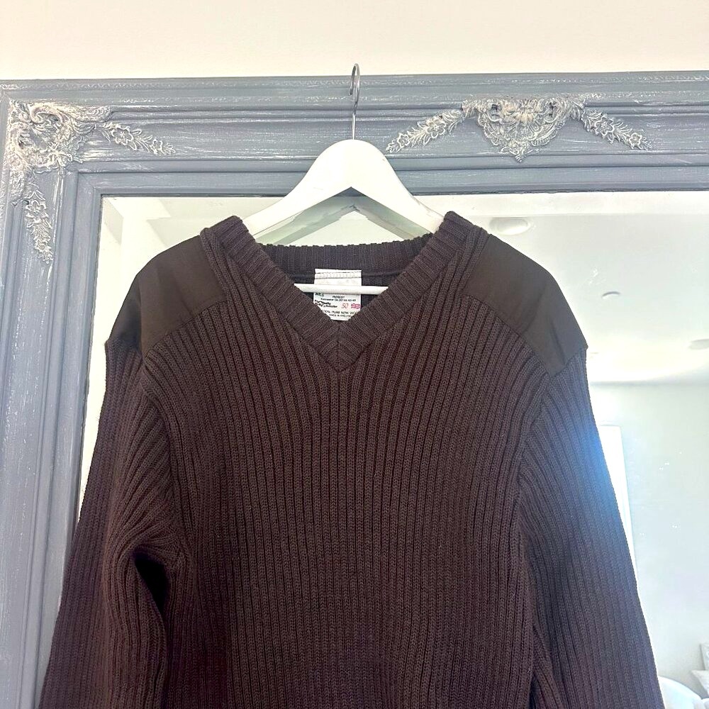 Men's Brigade Quartermasters Vintage The Wooly Pully Sweater 100% Pure Wool 50 L